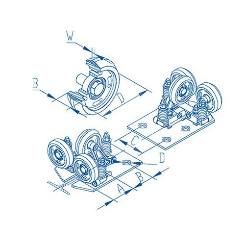 Elevator Roller Guide Shoe HNL70-4